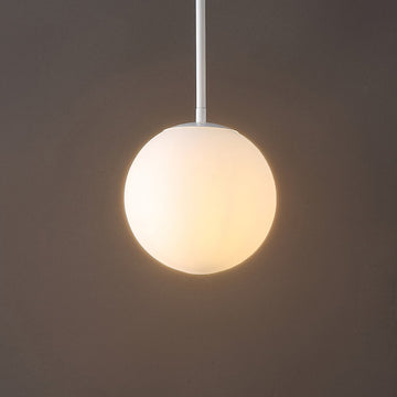 Bleecker 7.75" Metal/Glass Globe LED Pendant